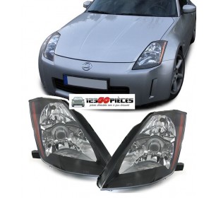 Paire de phares fond noir NISSAN 350Z 2003-2005 - GO20394